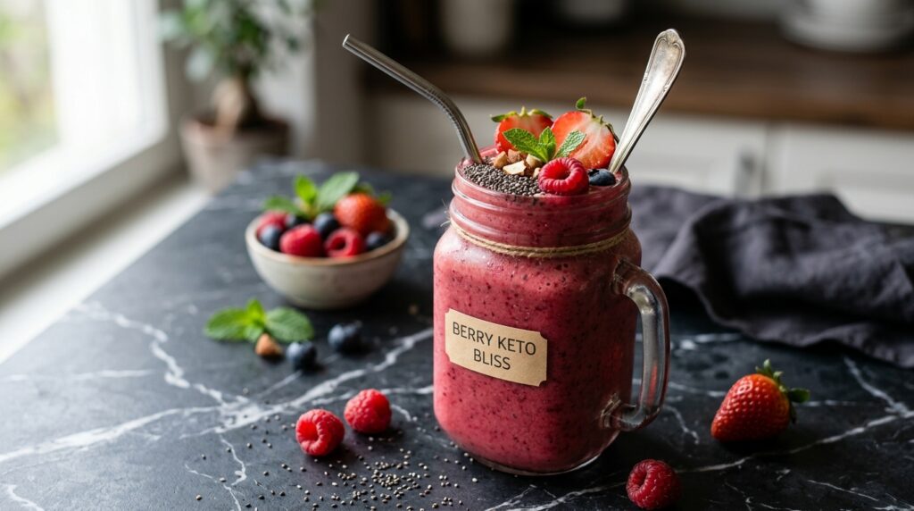berry keto smoothie for weight loss