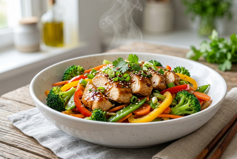 15-Minute Chicken & Vegetable Stir Fry — A Quick & Healthy Meal for Busy Days