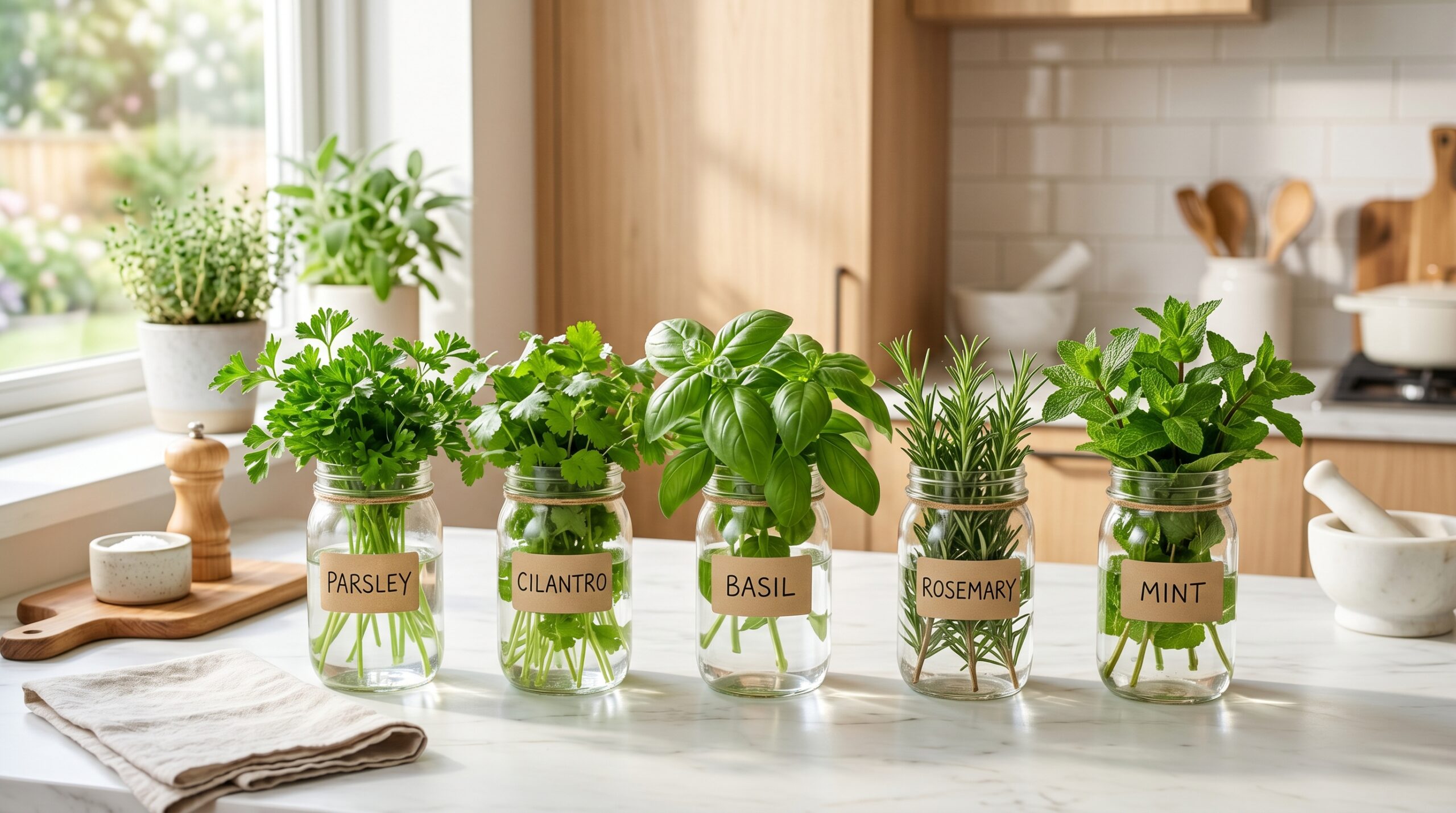 How to store fresh herbs properly at home