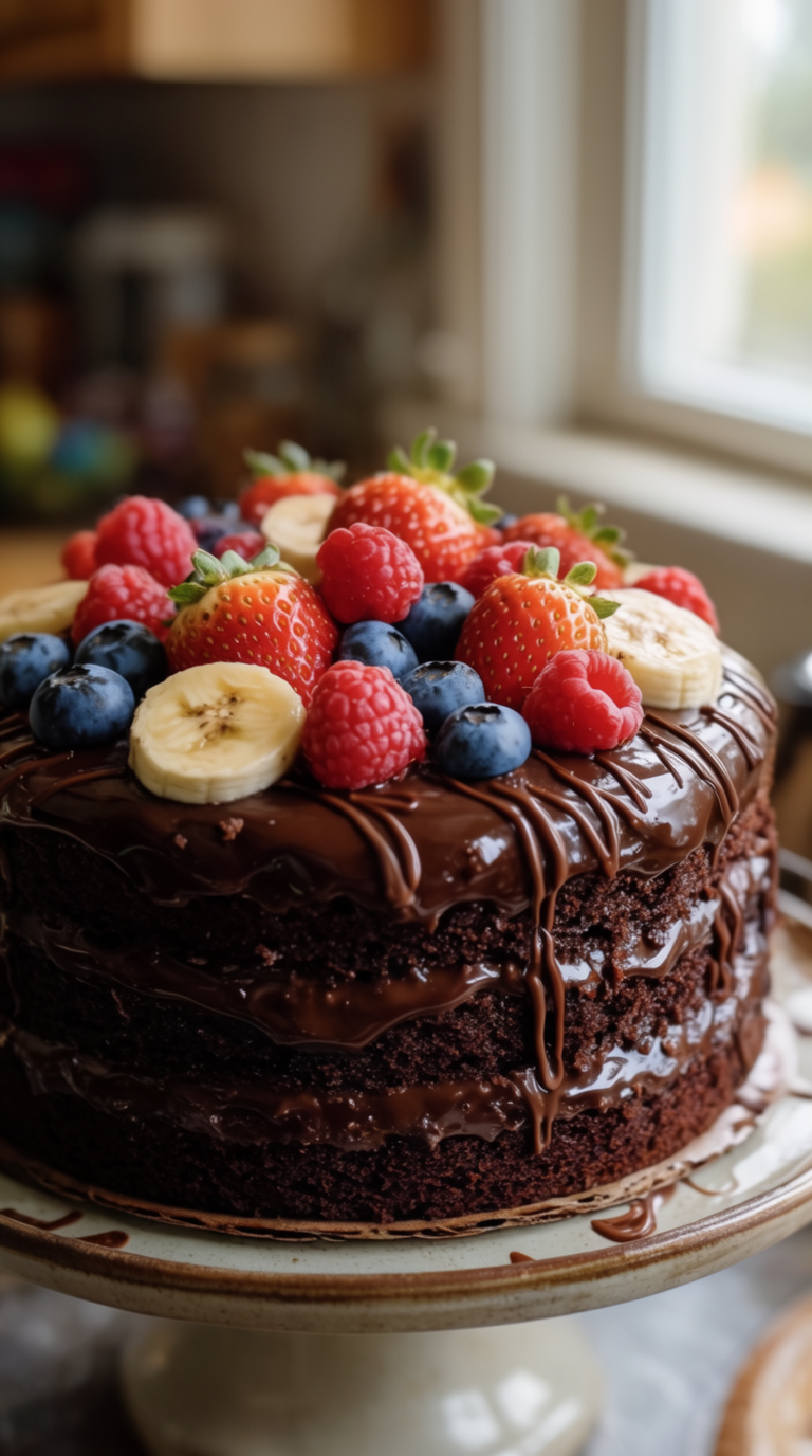 Chocolate and Fruit Cake Recipe: A Moist, Delicious Dessert for Every Occasion
