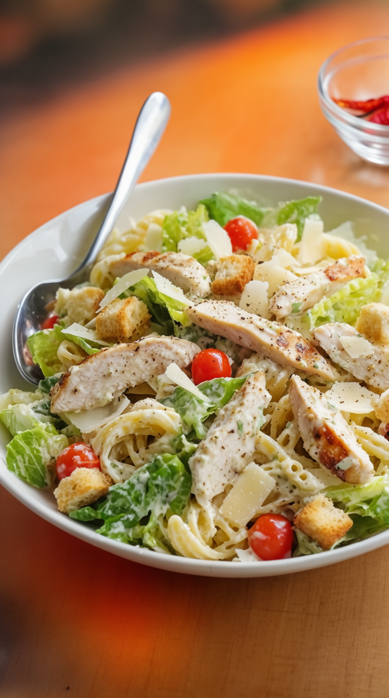 Chicken Caesar Pasta Salad Recipe: A Fresh, Creamy, and Satisfying Meal