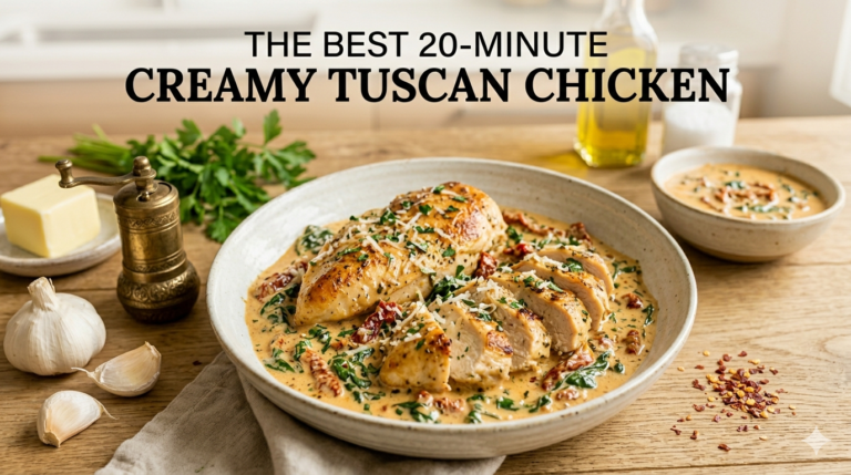 Easy creamy Tuscan chicken recipe