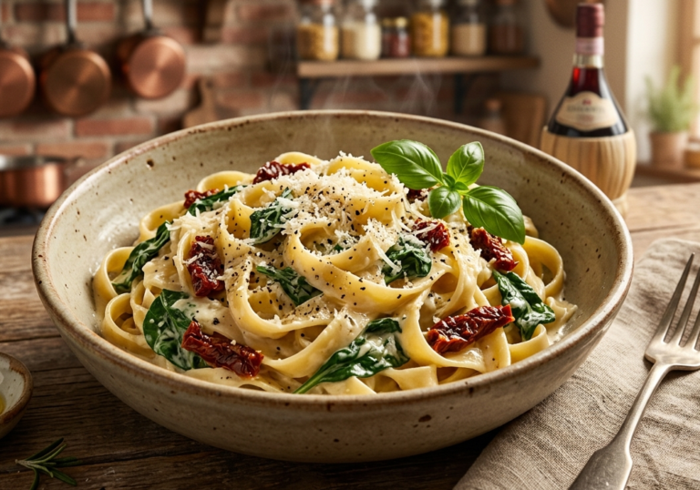 Creamy Garlic Tuscan Pasta — A Simple Recipe Everyone Will Love